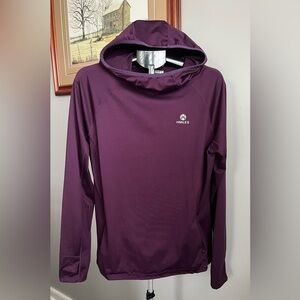 H. Miles Womens Running Hoodie Pullover
Workout Activewear Long Sleeve Purple XL